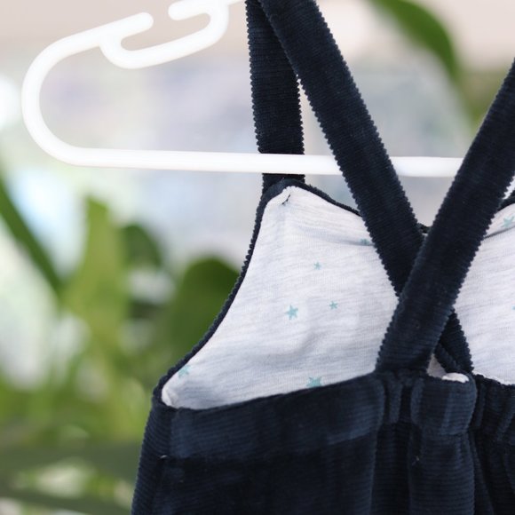 ZARA MINI | Navy Corduroy Romper playsuit - Picture 3 of 4